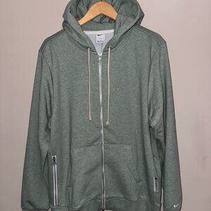 Nike Standard Issue Dri-FIT Full-Zip Basketball Hoodie Green Men's L FZ0222-370
